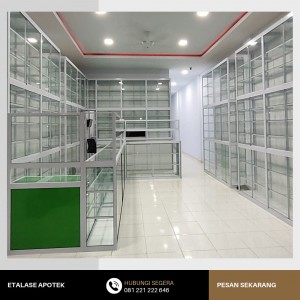 Etalase aluminium kaca