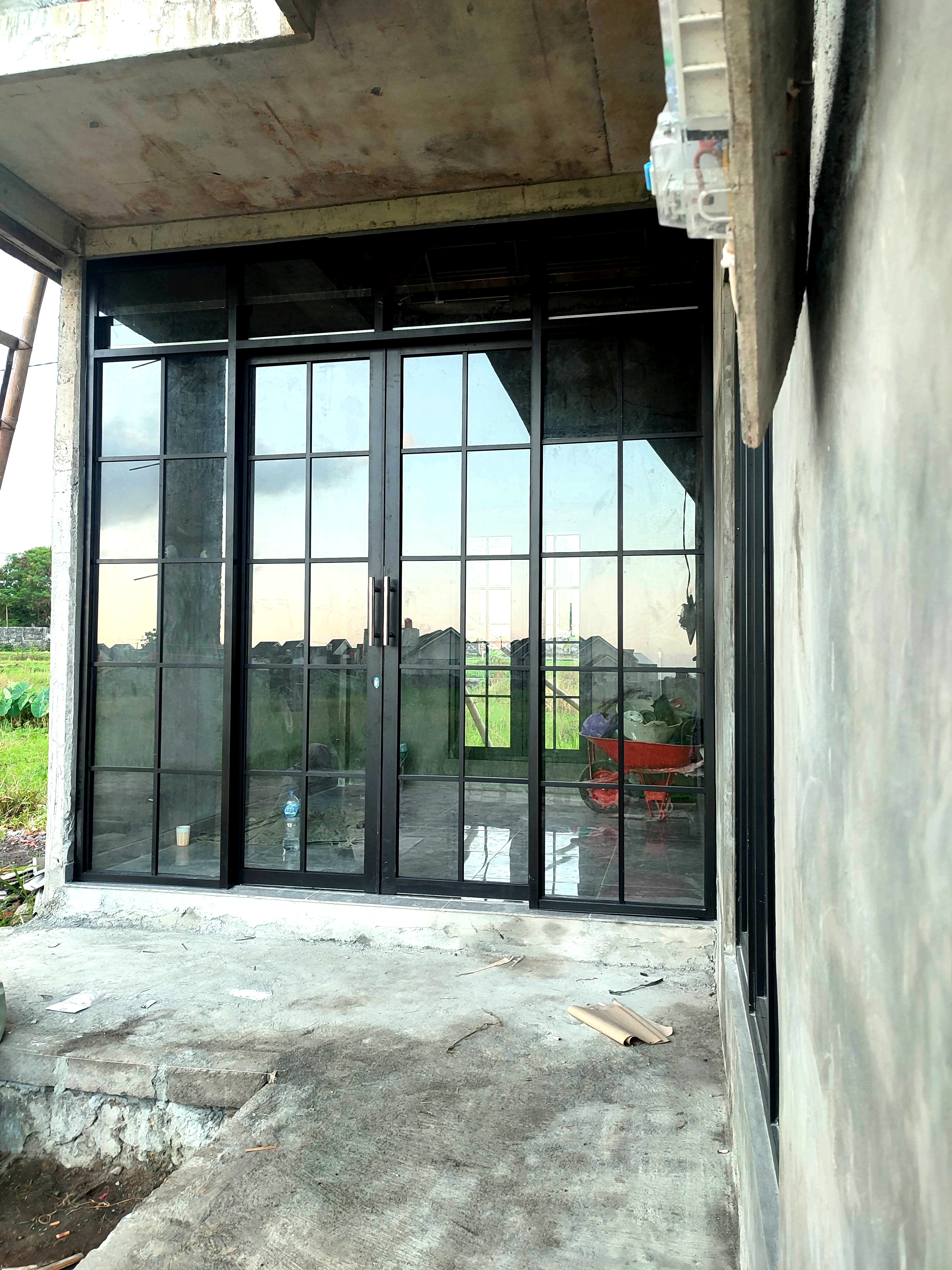 pintu sliding aluminium double