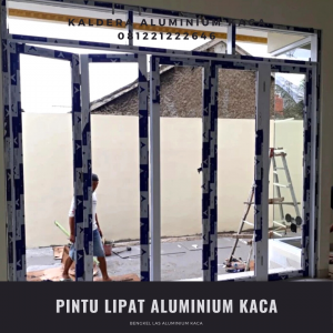 Pintu lipat aluminium Purwokerto