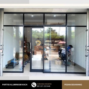 jasa Partisi aluminium kaca