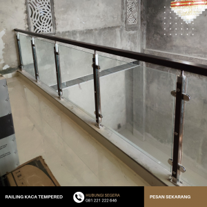 jasa railing tangga kaca Jogja