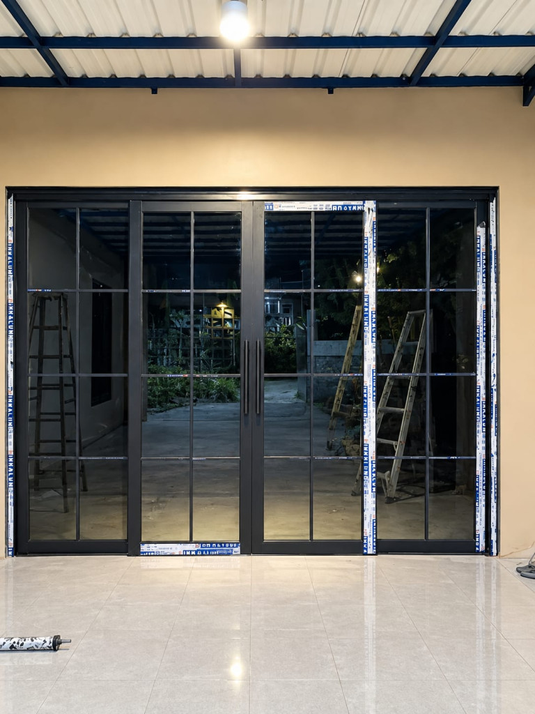 pintu aluminium sliding swing